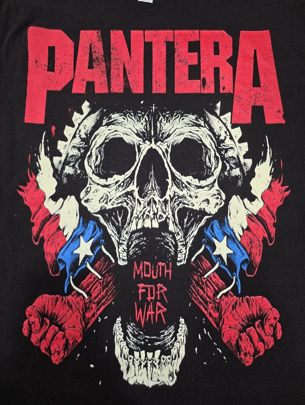 Pantera Mouth For War Short Sleeve Graphic Band T-Shirt Size M